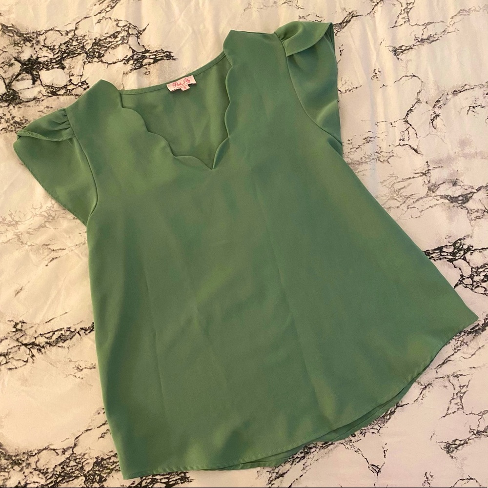 Dedicate My Heart To You Sage Blouse
